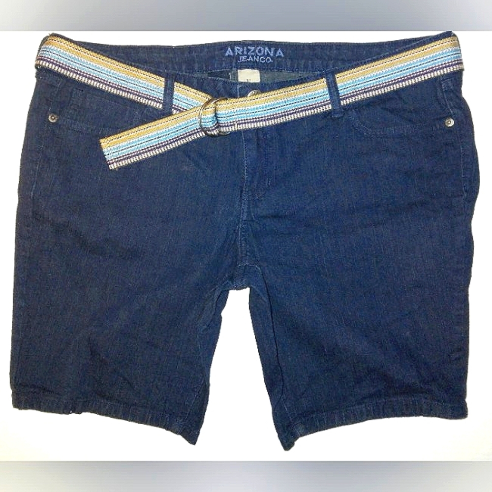 ☆NWT☆Juniors Plus Size "ARIZONA JEAN Co. Dark Bermuda Shorts☆Size 17 Plus☆
